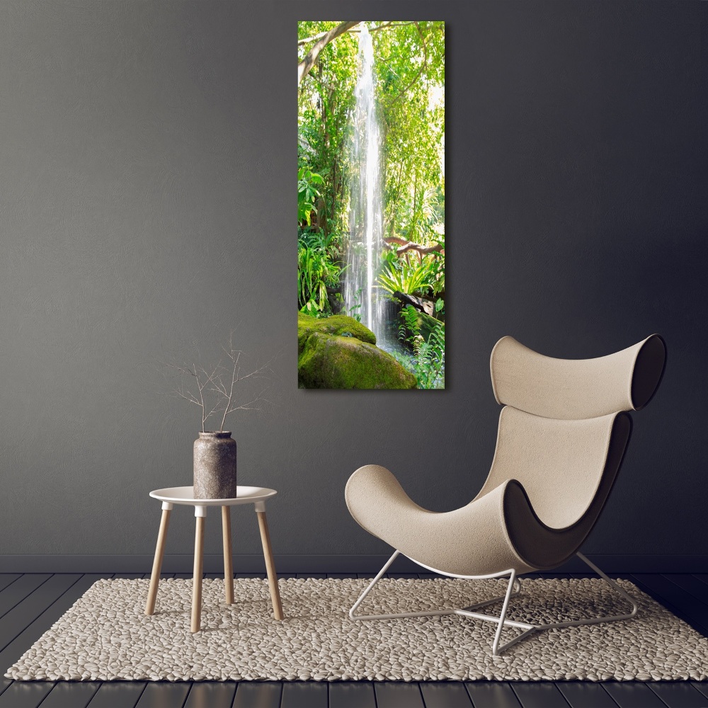 Acrylic print Waterfall in the jungle