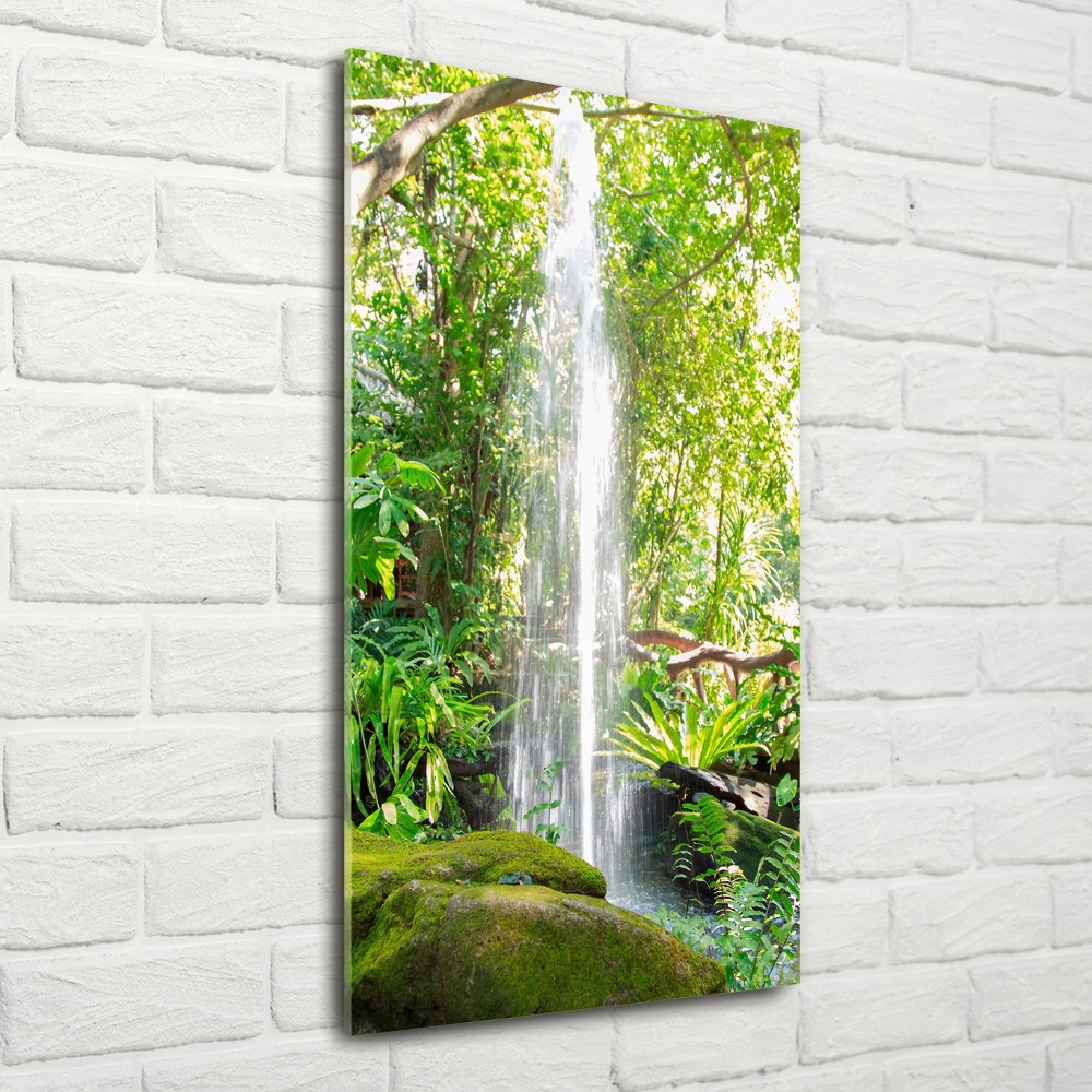 Acrylic print Waterfall in the jungle