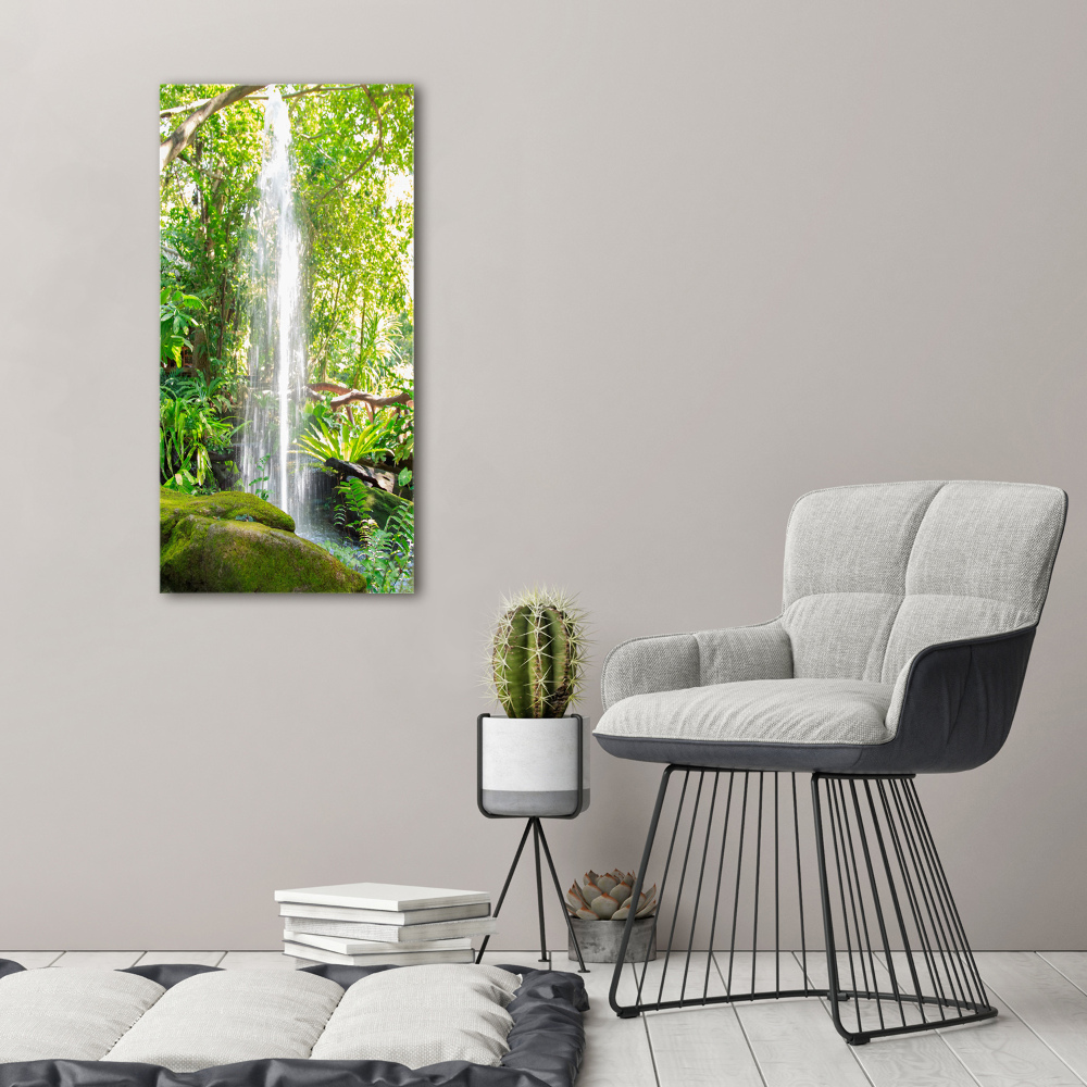 Acrylic print Waterfall in the jungle