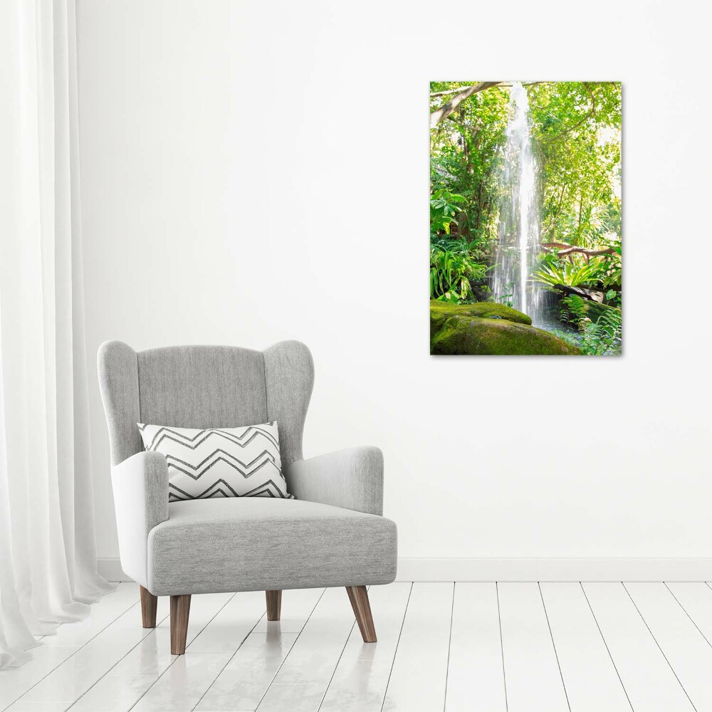 Acrylic print Waterfall in the jungle