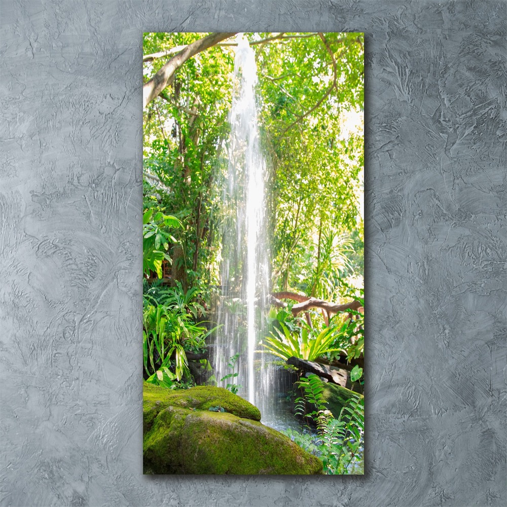 Acrylic print Waterfall in the jungle