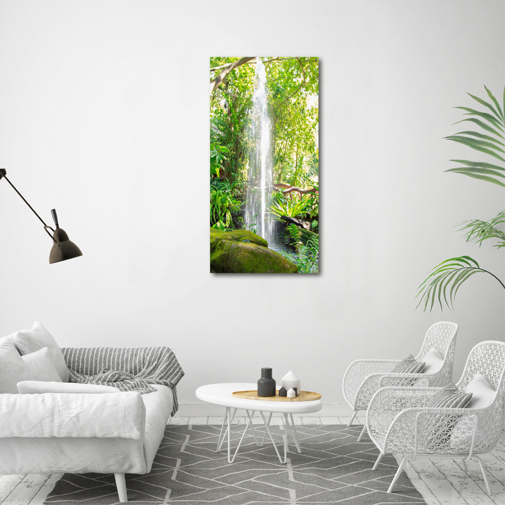 Acrylic print Waterfall in the jungle