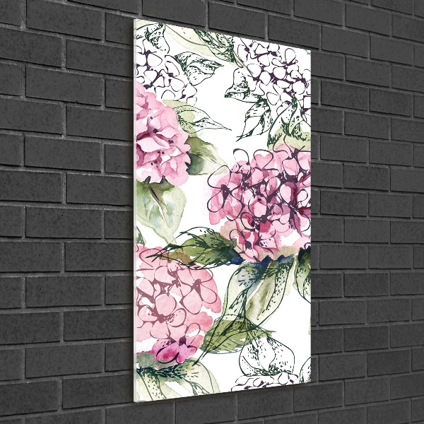 Acrylic print Hydrangea