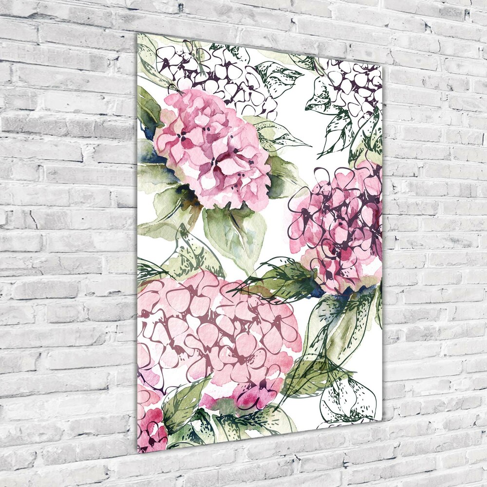 Acrylic print Hydrangea