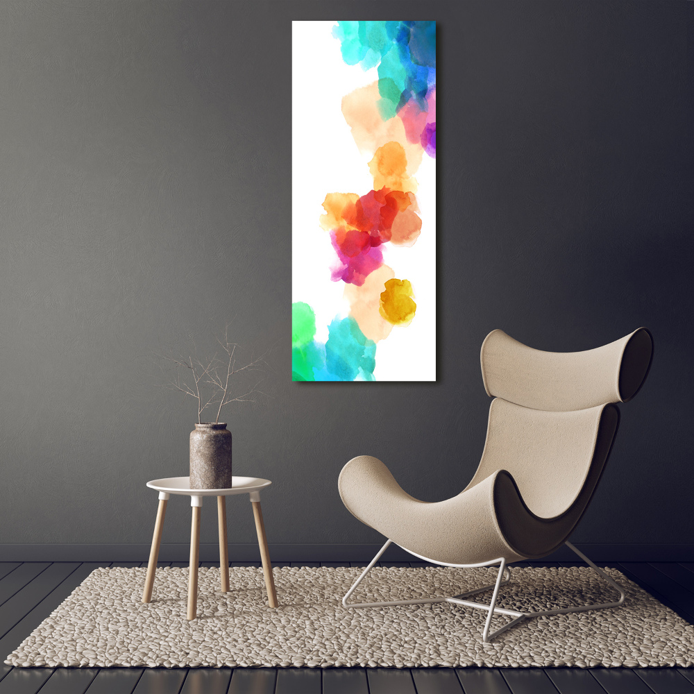 Acrylic glass print Colorful spots