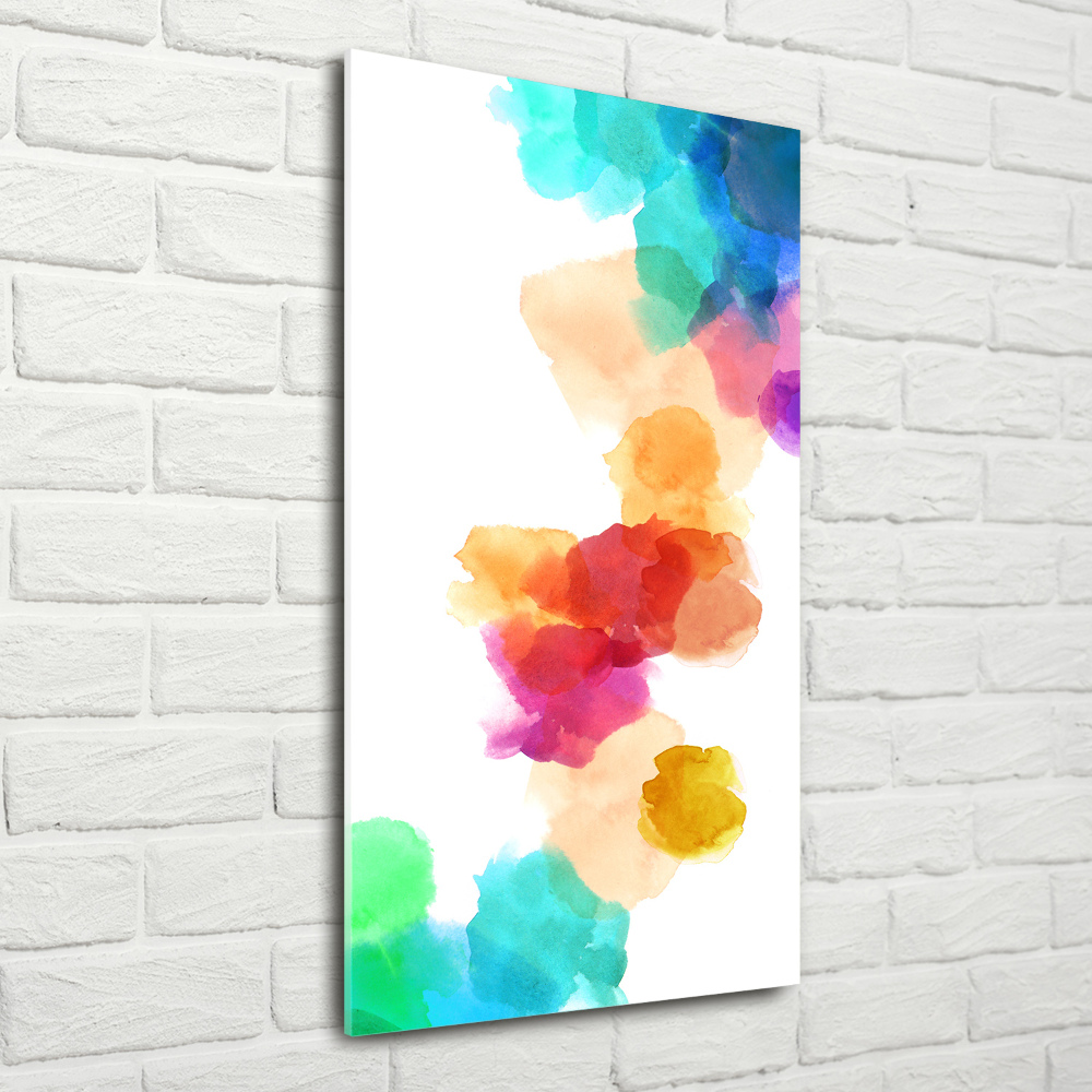 Acrylic glass print Colorful spots