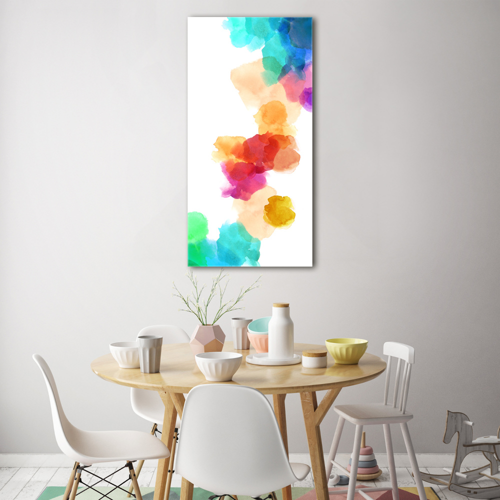 Acrylic glass print Colorful spots