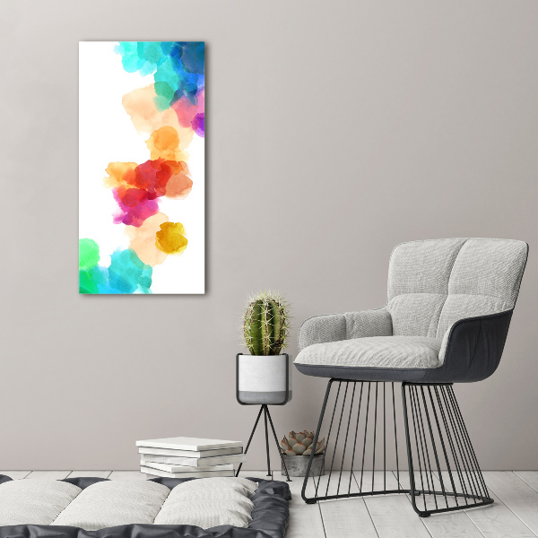 Acrylic glass print Colorful spots