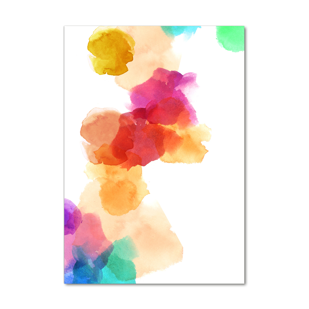 Acrylic glass print Colorful spots