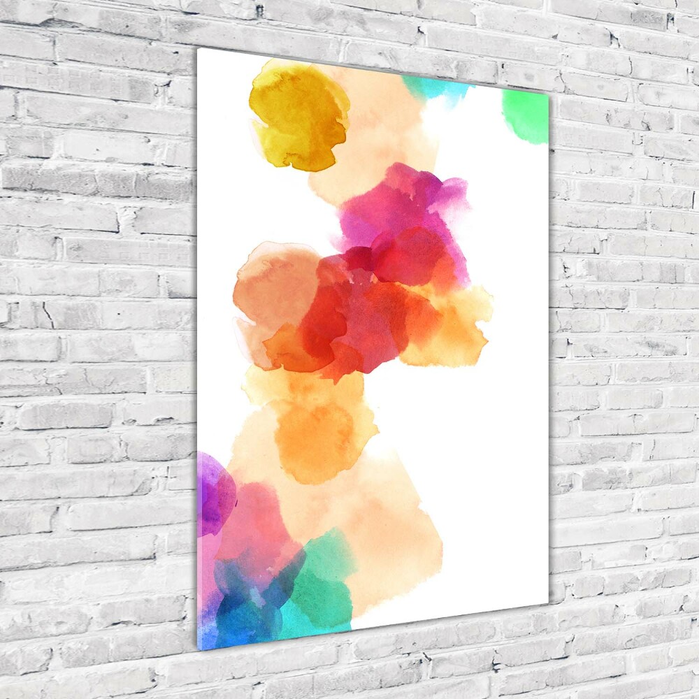 Acrylic glass print Colorful spots