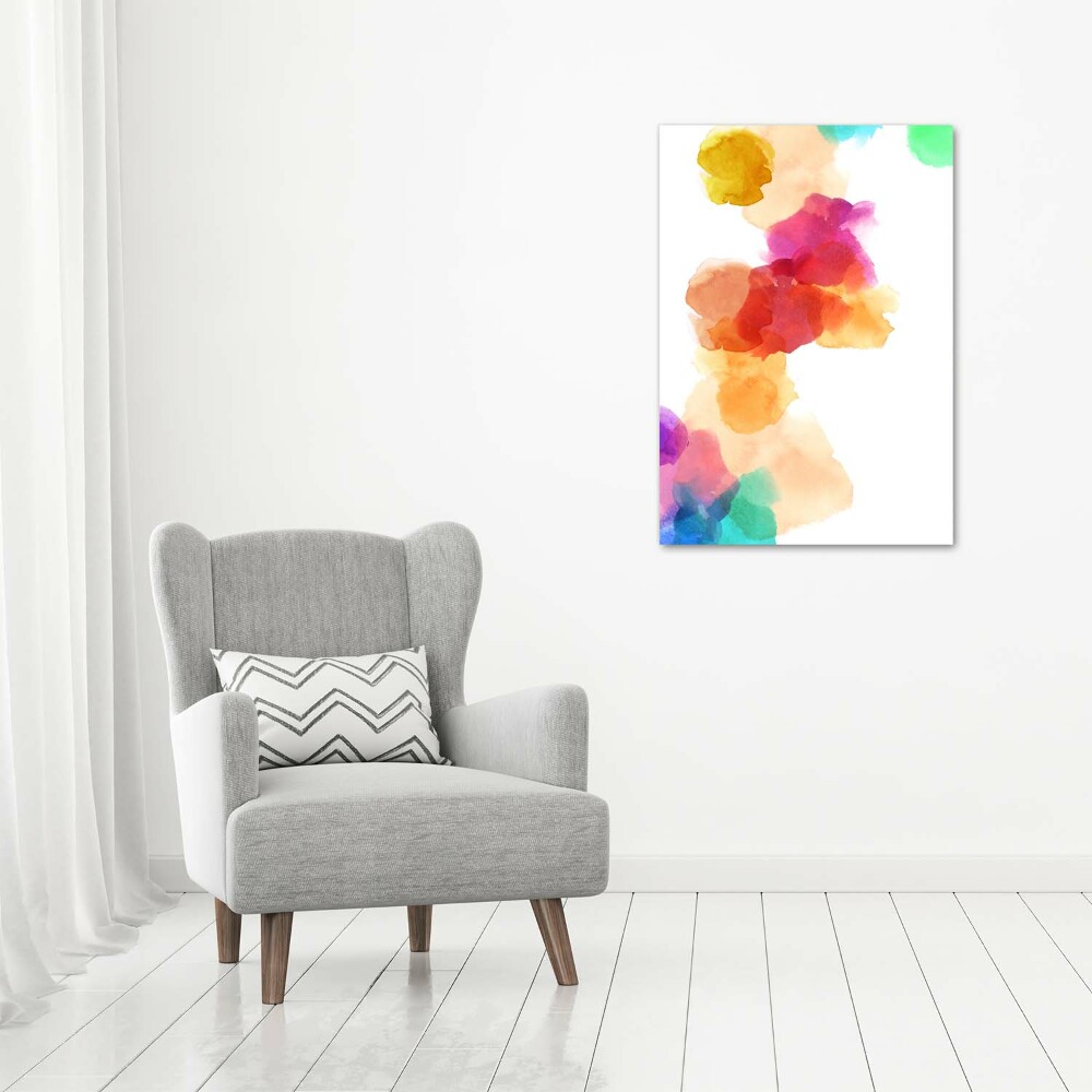 Acrylic glass print Colorful spots