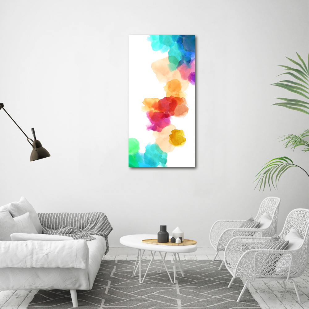 Acrylic glass print Colorful spots