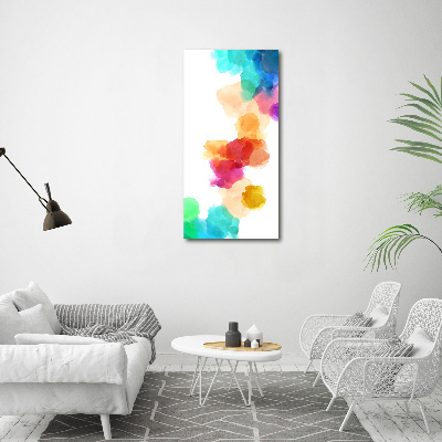 Acrylic glass print Colorful spots