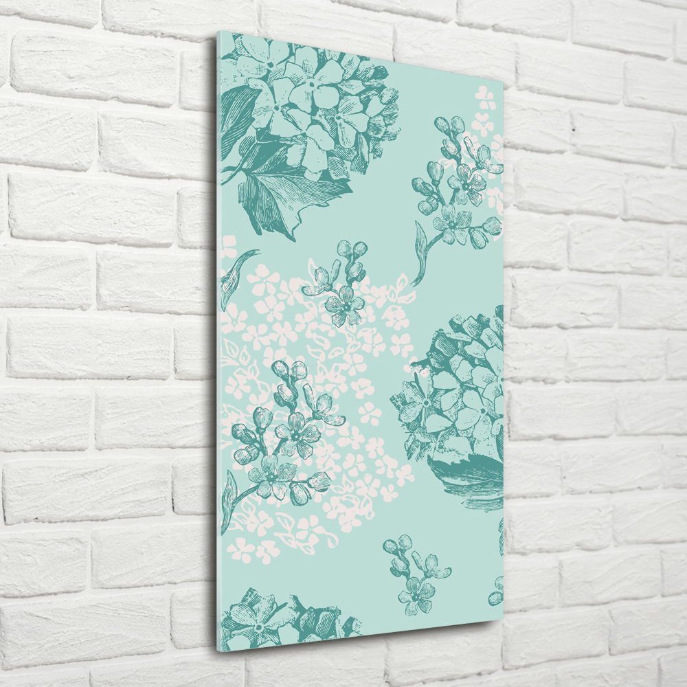 Acrylic wall art Hydrangea