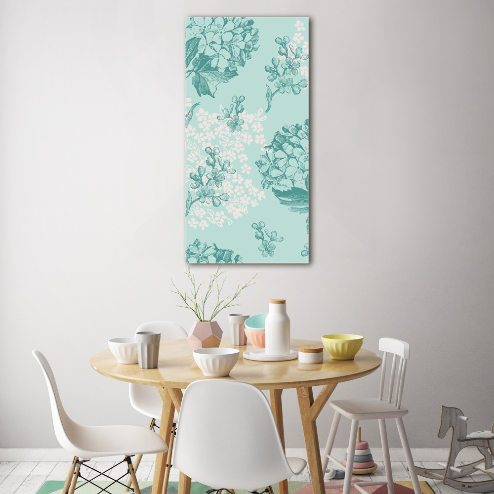 Acrylic wall art Hydrangea