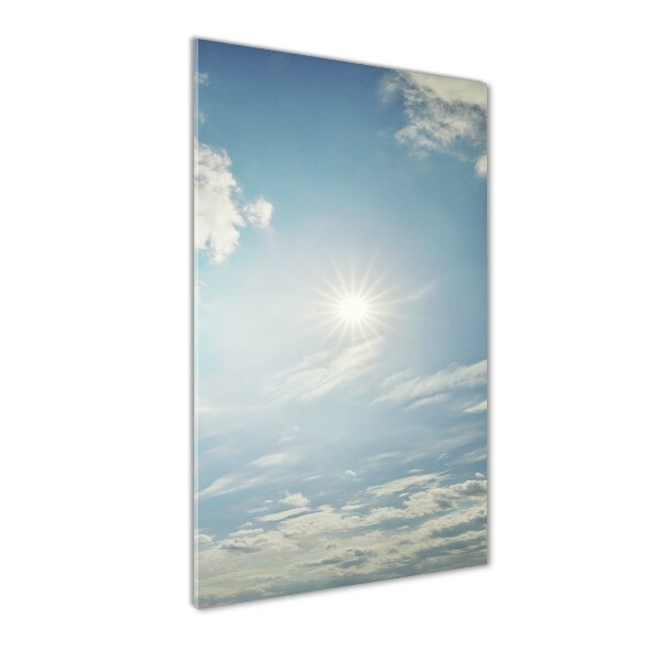 Print on acrylic glass The sun in the sky