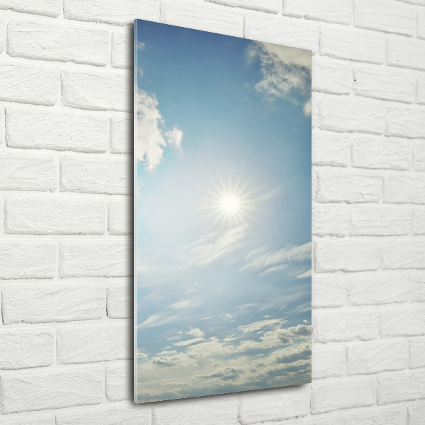 Print on acrylic glass The sun in the sky