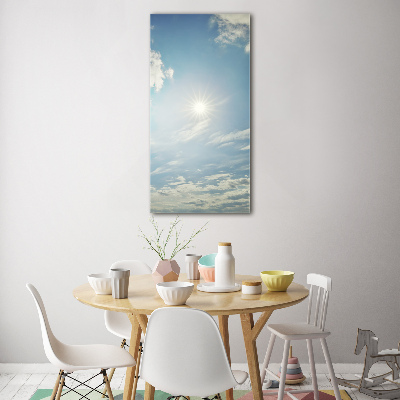 Print on acrylic glass The sun in the sky