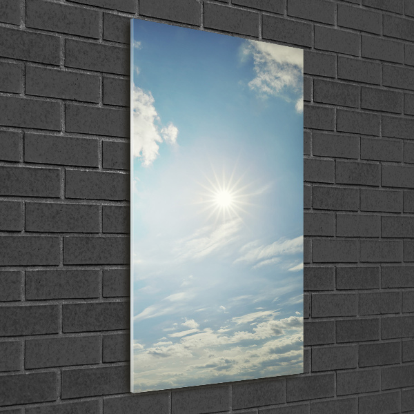 Print on acrylic glass The sun in the sky