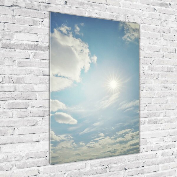 Print on acrylic glass The sun in the sky