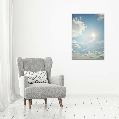 Print on acrylic glass The sun in the sky