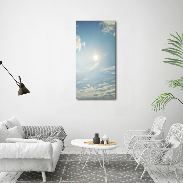 Print on acrylic glass The sun in the sky