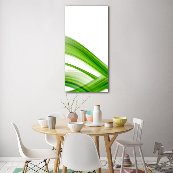 Acrylic glass print Wave abstraction