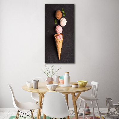 Print on acrylic Ice cream in waffle