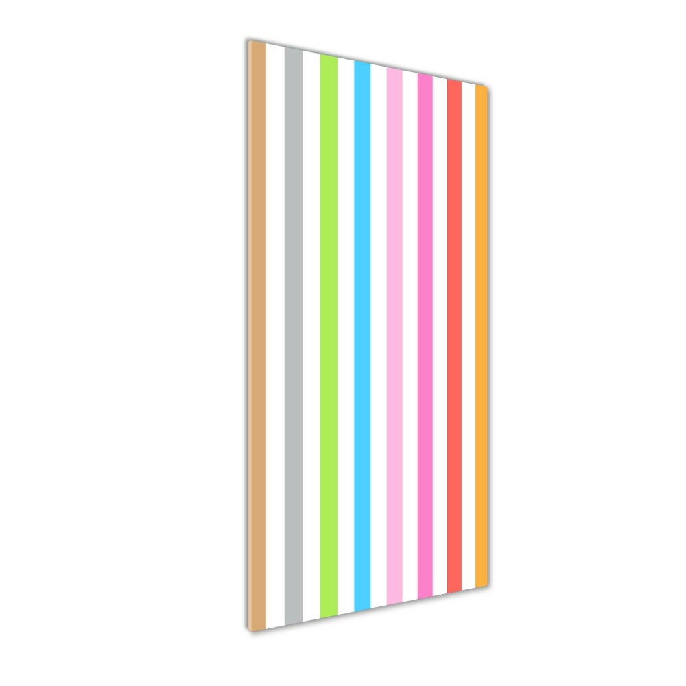 Print on acrylic Colorful stripes