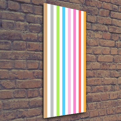 Print on acrylic Colorful stripes