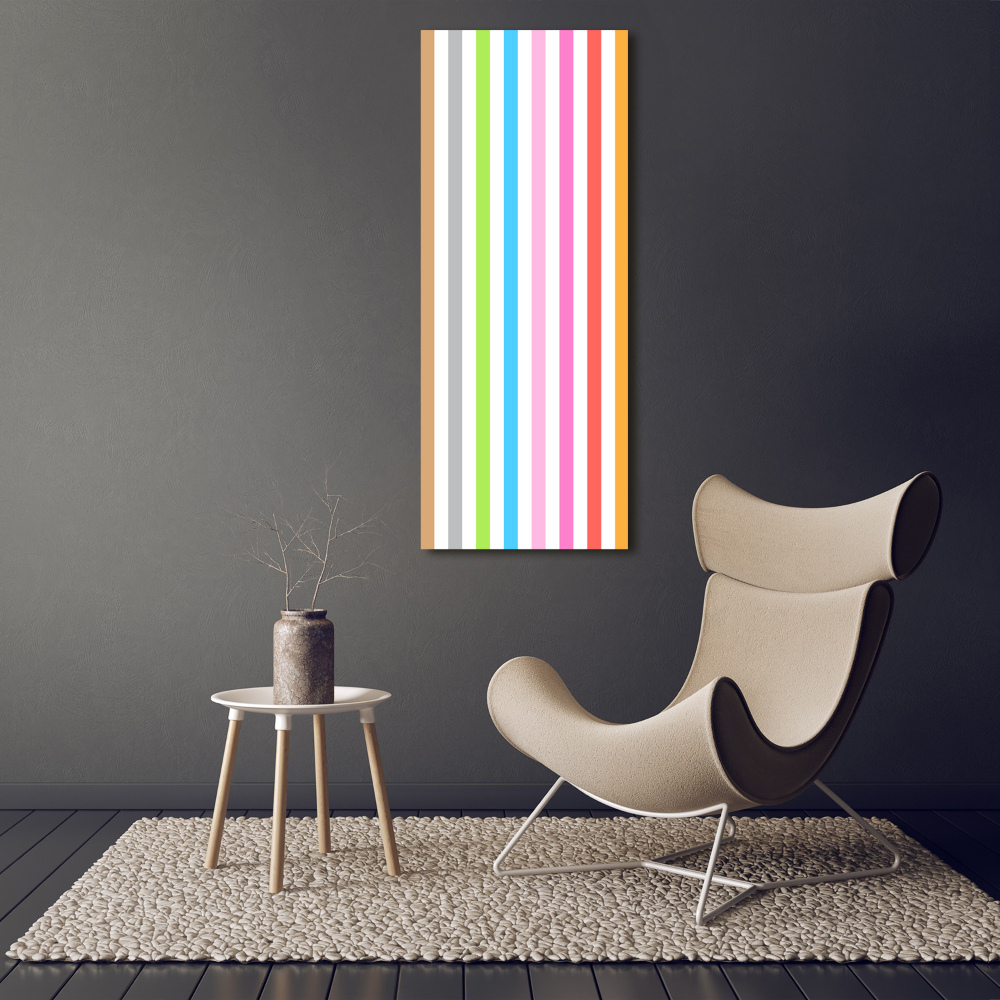 Print on acrylic Colorful stripes