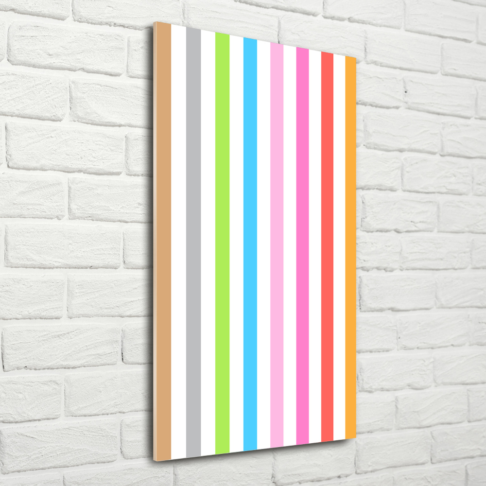 Print on acrylic Colorful stripes