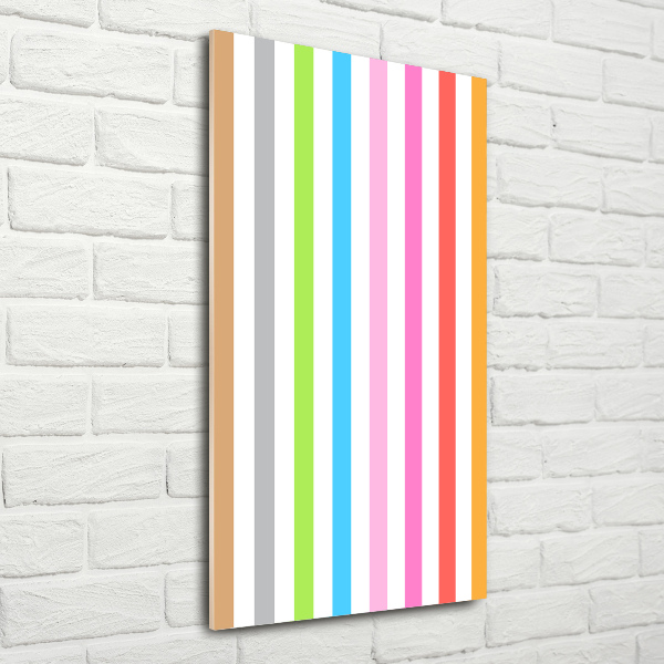 Print on acrylic Colorful stripes