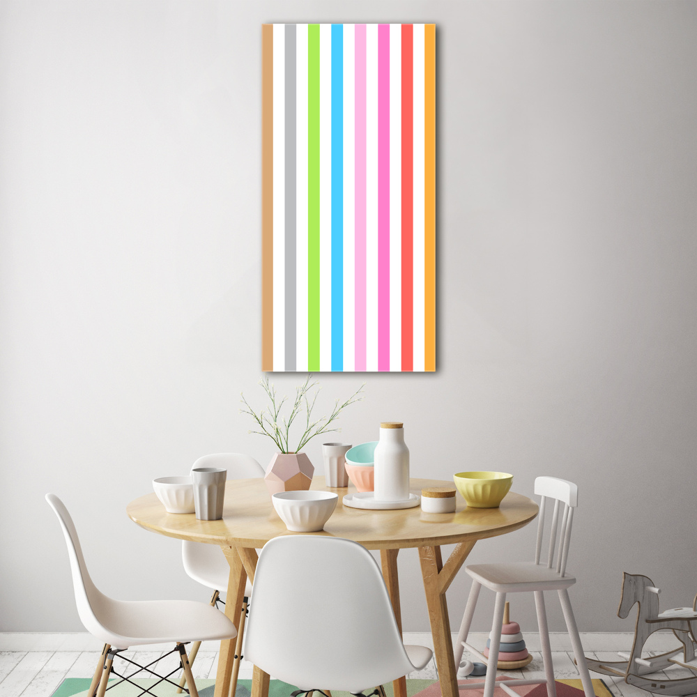 Print on acrylic Colorful stripes