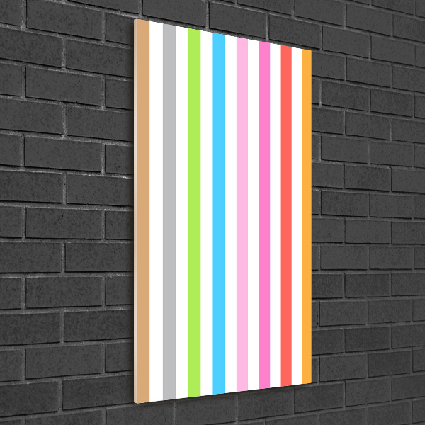 Print on acrylic Colorful stripes