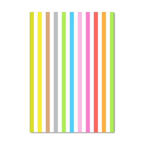 Print on acrylic Colorful stripes