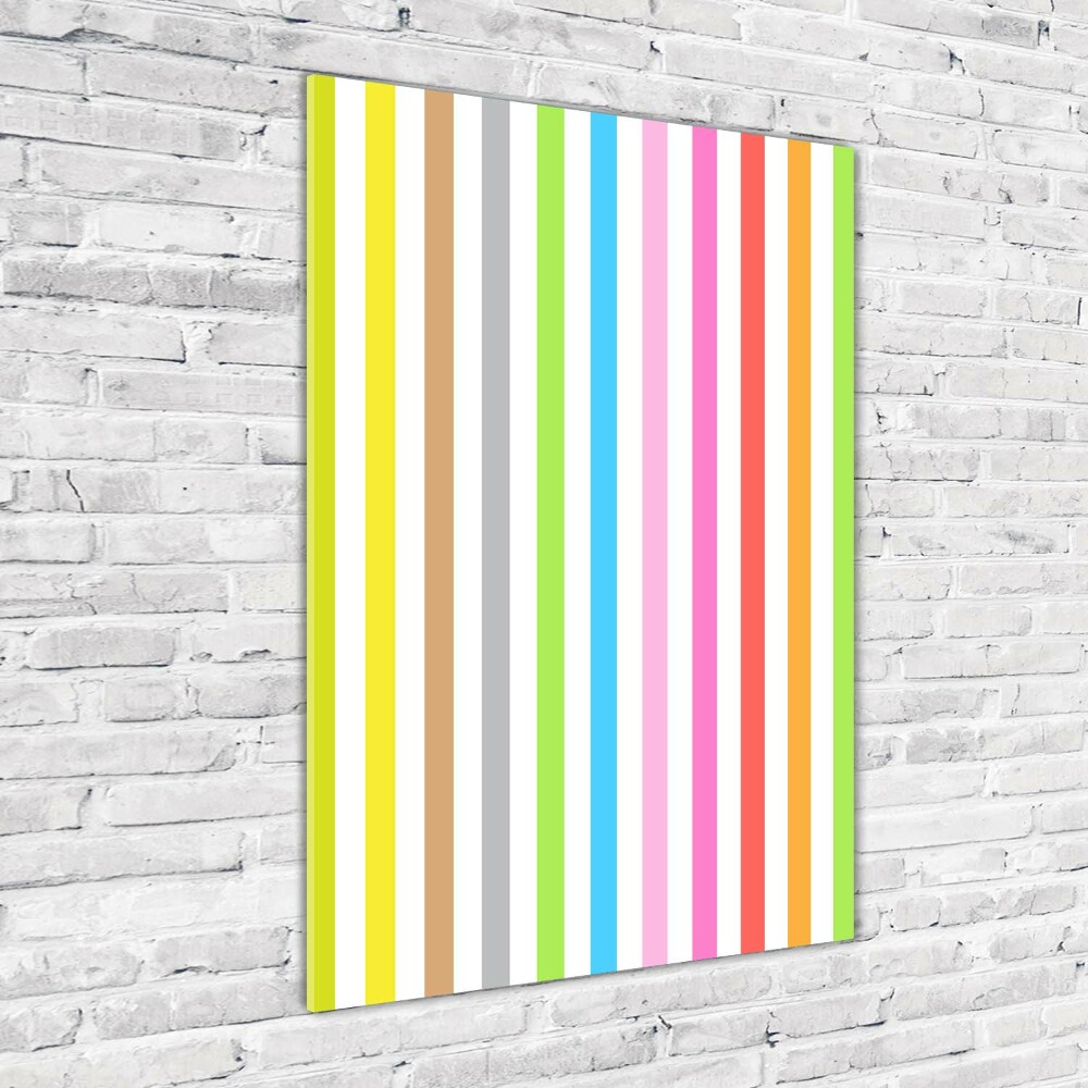 Print on acrylic Colorful stripes