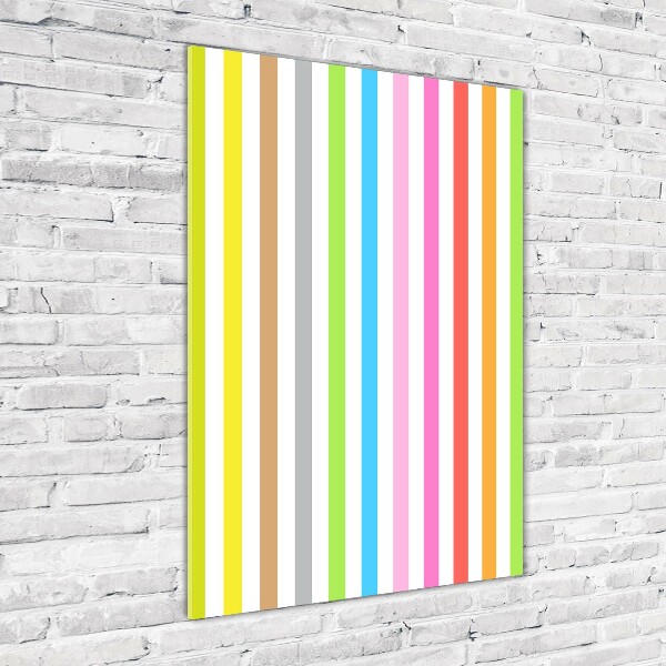 Print on acrylic Colorful stripes