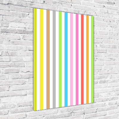 Print on acrylic Colorful stripes