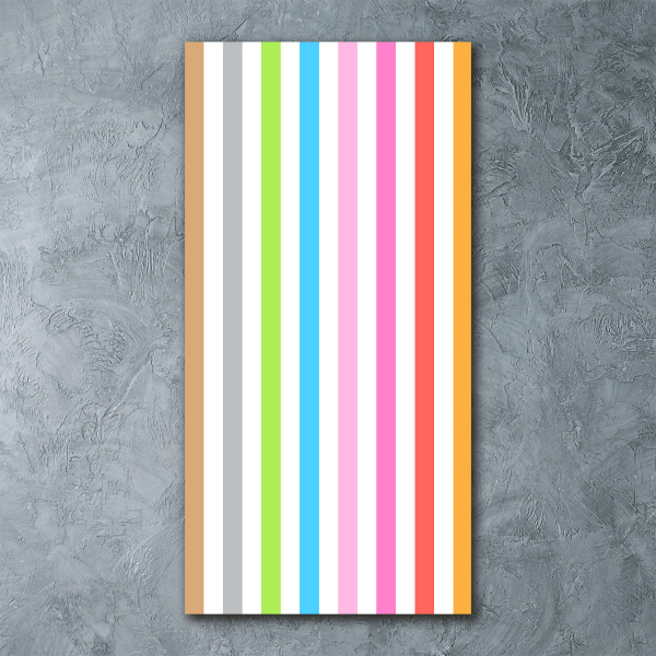 Print on acrylic Colorful stripes