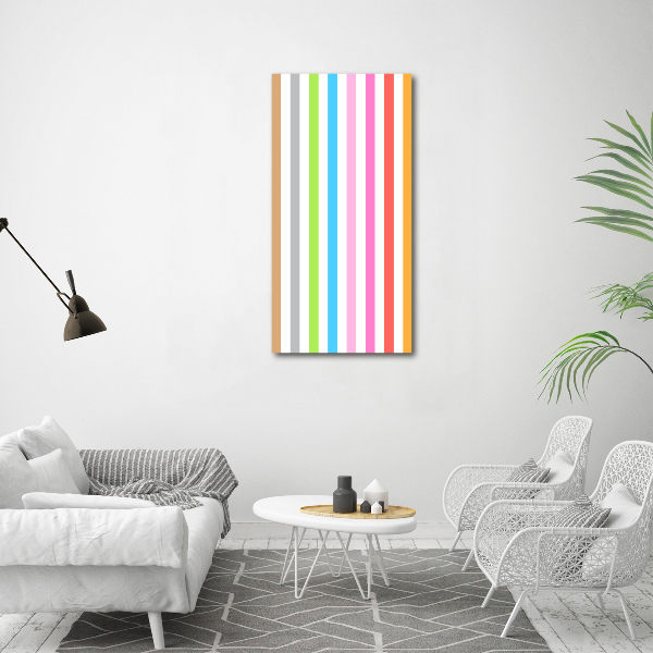 Print on acrylic Colorful stripes