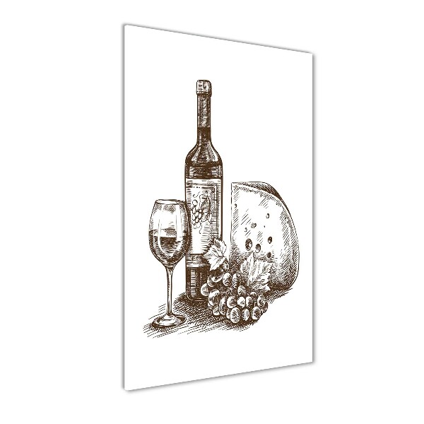 Print on acrylic Wine and snacks