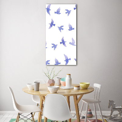 Print on acrylic Blue swallows