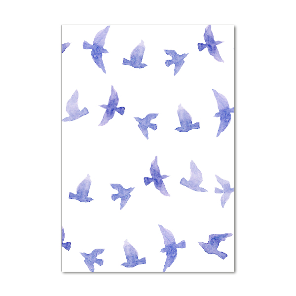 Print on acrylic Blue swallows