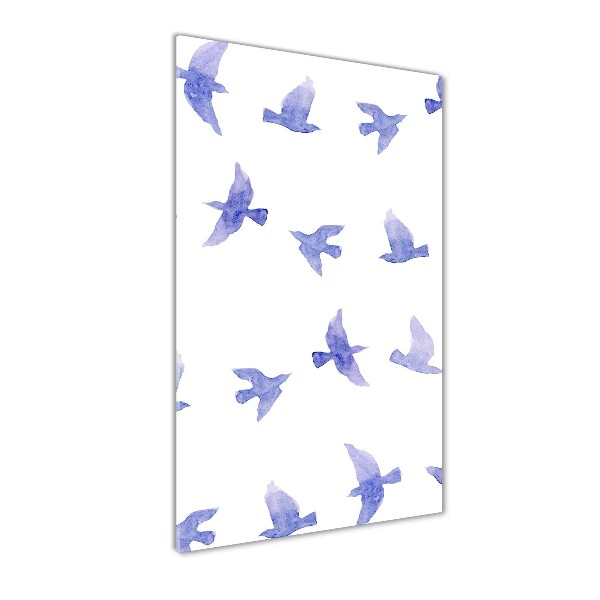 Print on acrylic Blue swallows