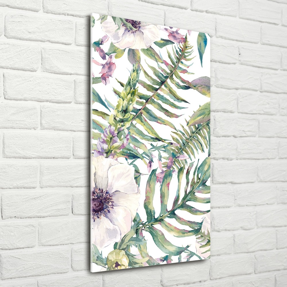 Acrylic print Tropical leaves