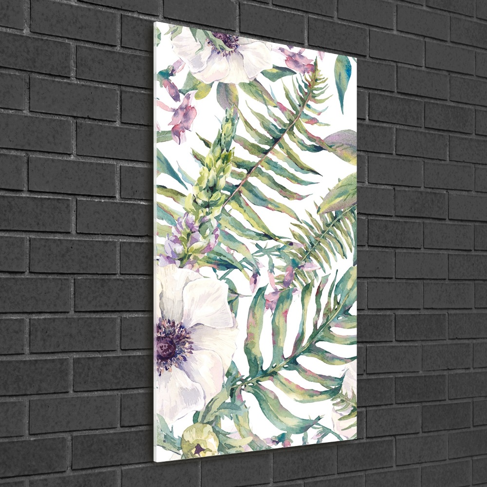 Acrylic print Tropical leaves