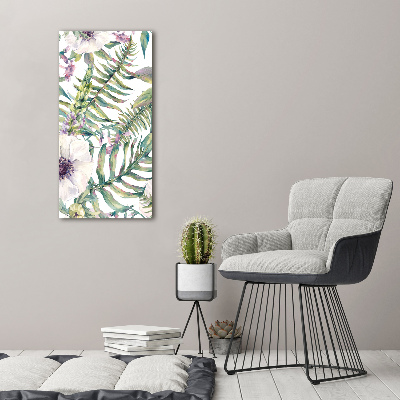 Acrylic print Tropical leaves