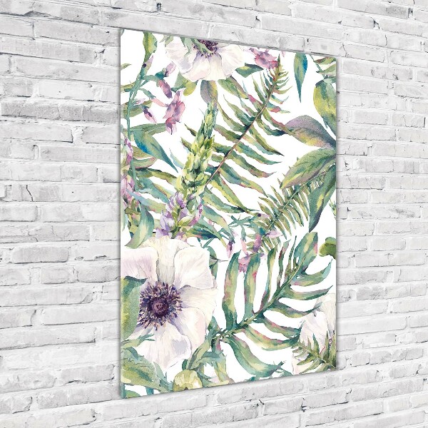 Acrylic print Tropical leaves