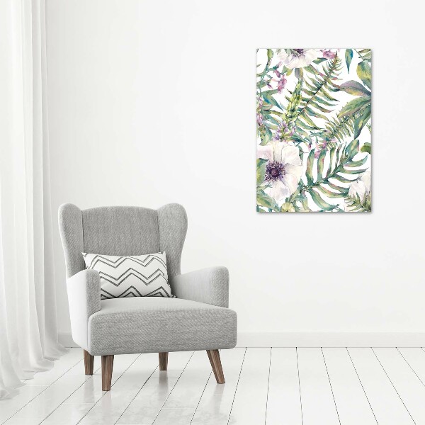 Acrylic print Tropical leaves